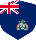 The Flag of Ascension Island Shielded I
