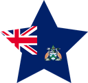 The Flag of Ascension Island Star