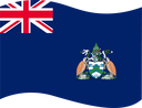 The Flag of Ascension Island Wavy I
