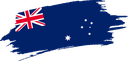 The Flag of Australia Brushed