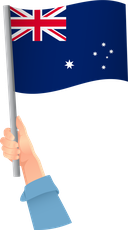 The Flag of Australia Handheld