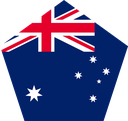 The Flag of Australia Pentagon