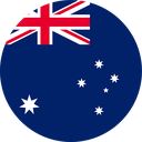 The Flag of Australia Round