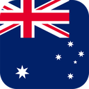 The Flag of Australia Rounded Square