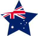 The Flag of Australia Star