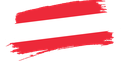The Flag of Austria Brushed