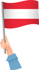 The Flag of Austria Handheld