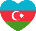 The Flag of Azerbaijan Heart