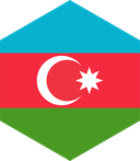 The Flag of Azerbaijan Hexagon II