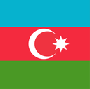 The Flag of Azerbaijan Square