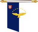The Flag of Azores Hanging Banner III