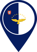 The Flag of Azores Map Pin