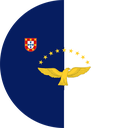 The Flag of Azores Round