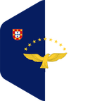 The Flag of Azores Rounded Hexagon
