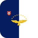 The Flag of Azores Rounded Square