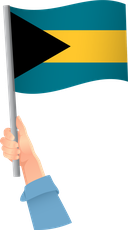 The Flag of Bahamas Handheld