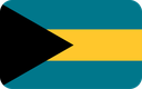 The Flag of Bahamas Rounded Rectangle