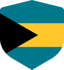 The Flag of Bahamas Shielded I