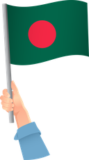 The Flag of Bangladesh Handheld