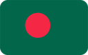 The Flag of Bangladesh Rounded Rectangle