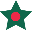 The Flag of Bangladesh Star