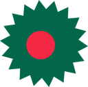 The Flag of Bangladesh Star Burst
