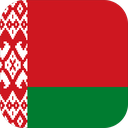 The Flag of Belarus Rounded Square