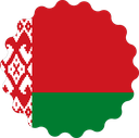The Flag of Belarus Scallop Circle