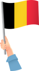 The Flag of Belgium Handheld