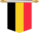 The Flag of Belgium Hanging Banner III