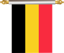 The Flag of Belgium Hanging Banner IV