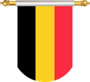 The Flag of Belgium Hanging Banner II