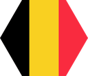 The Flag of Belgium Hexagon I