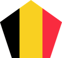The Flag of Belgium Pentagon