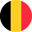 The Flag of Belgium Round