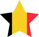 The Flag of Belgium Star