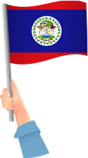 The Flag of Belize Handheld