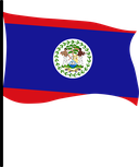 The Flag of Belize Pole Flag III
