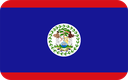 The Flag of Belize Rounded Rectangle