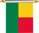 The Flag of Benin Hanging Banner IV