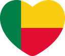 The Flag of Benin Heart