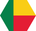 The Flag of Benin Hexagon I