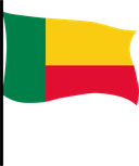 The Flag of Benin Pole Flag III