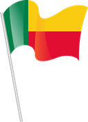 The Flag of Benin Pole Flag I