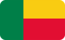 The Flag of Benin Rounded Rectangle