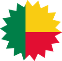 The Flag of Benin Star Burst