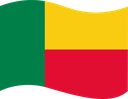 The Flag of Benin Wavy I