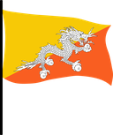 The Flag of Bhutan Pole Flag III