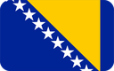 The Flag of Bosnia and Herzegovina Rounded Rectangle