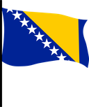 The Flag of Bosnia and Herzegovina Pole Flag III